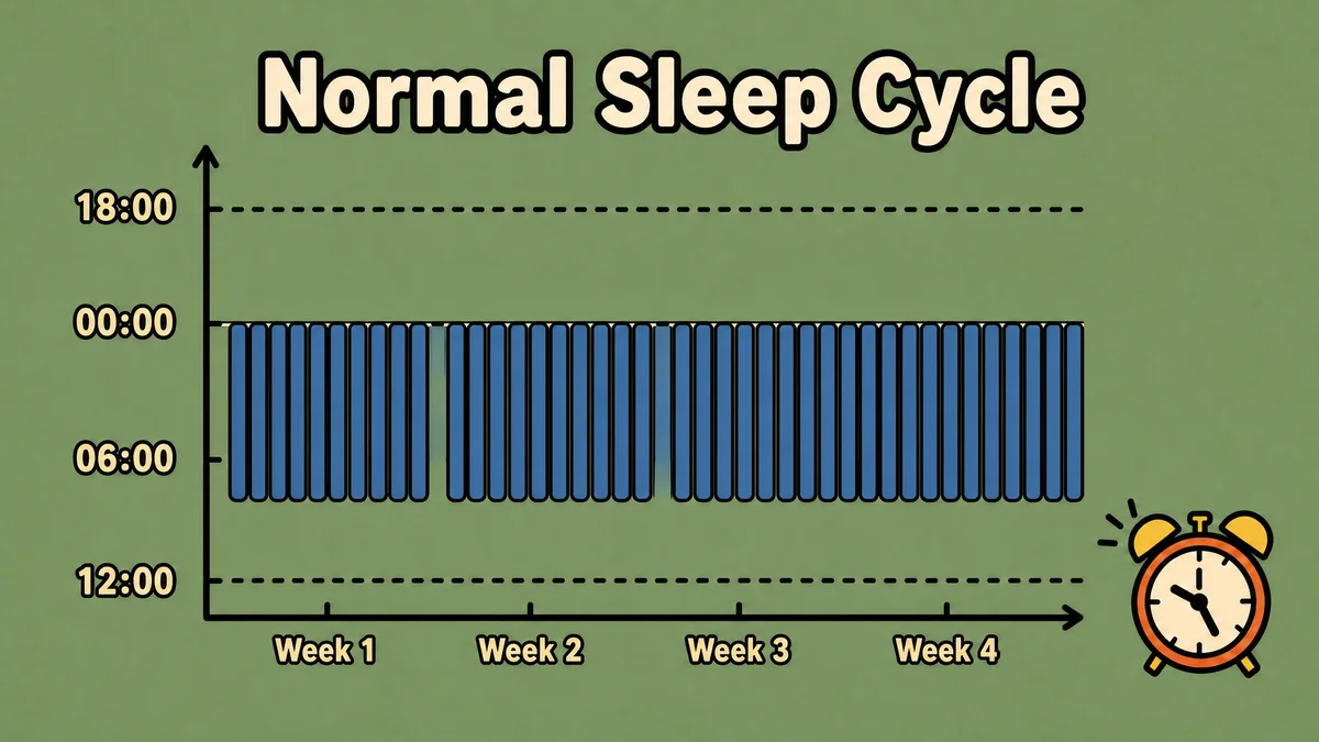 A normal sleep cycle