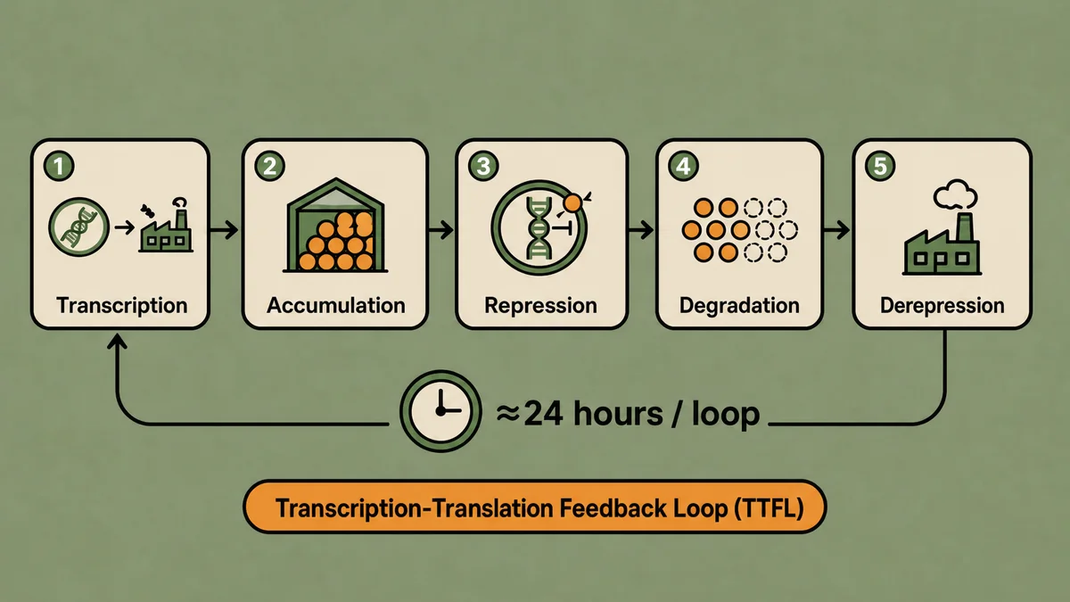 The transcription-translation feedback loop (TTFL)